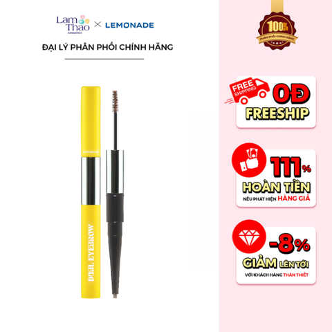  Chì Kẻ Mày 2 Đầu Lemonade Dual Eyebrow Ver 2 