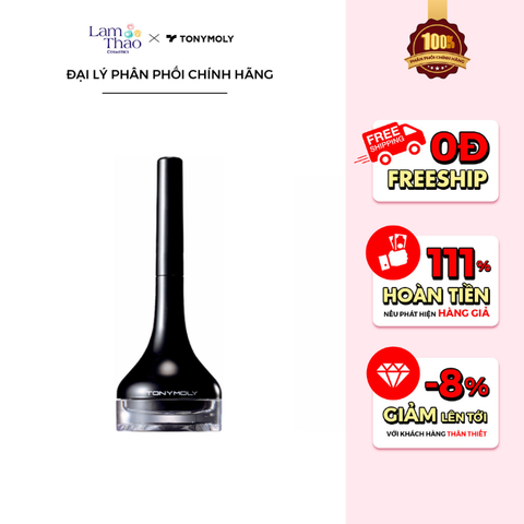  Kẻ Mắt Tonymoly Back Gel Eyeliner Long Brush 