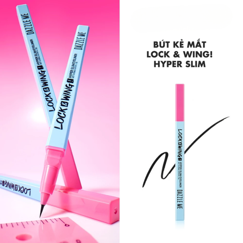  Bút Kẻ Mắt Siêu Mảnh Chống Nước Dazzle Me Lock & Wing! Hyper Slim Eyeliner 