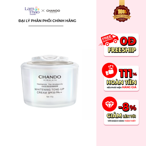  Kem Dưỡng Trắng Nâng Tone Tức Thì Chando Himalaya Whitening Tone-Up Cream SPF20 PA++ 