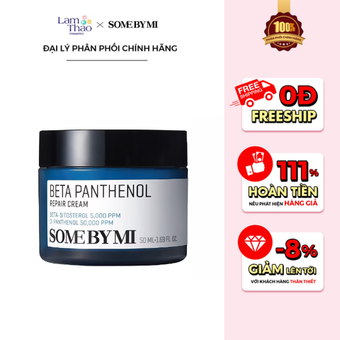  Kem Dưỡng Hỗ Trợ Làm Dịu & Phục Hồi Da Some By Mi Beta Panthenol Repair Cream 
