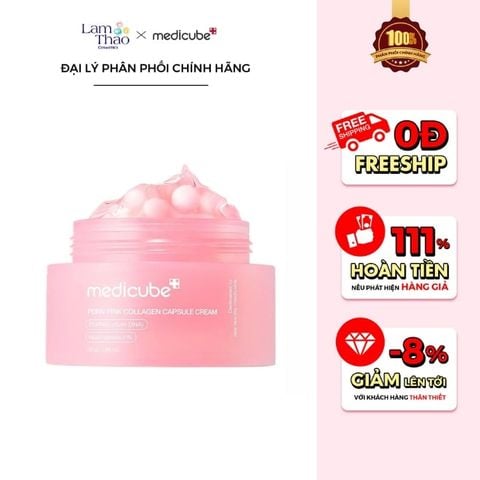  Kem Dưỡng Medicube PDRN Pink Collagen Capsule Cream 