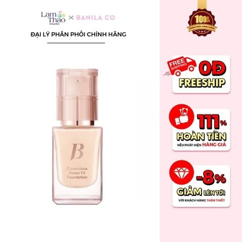 Kem Nền Che Phủ Cao Banila Co Covericious Power Fit Foundation SPF45 PA++ 