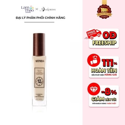  Kem Nền Artmiss 12h Illuminating Moist Liquid Foundation 