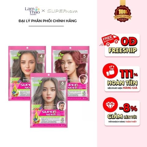  Kem Xả Nhuộm Supernova Floral Organic 