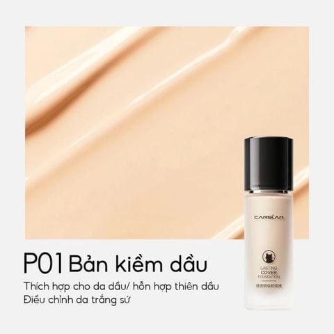  Kem Nền Kiềm Dầu Lâu Trôi Carslan Lasting Cover Foundation 