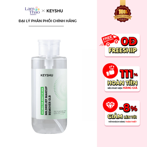  Nước Tẩy Trang Dành Cho Da Nhạy Cảm Keyshu Sensitive Skin Mildrelief Makeup Remover 
