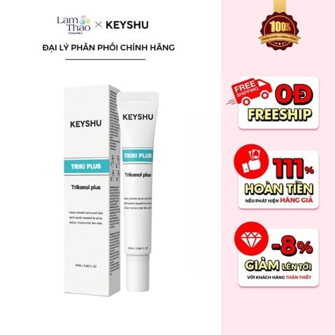  [MUA 1 TẶNG 1 MẶT NẠ KEYSHU NGẪU NHIÊN] Serum Giảm Mụn, Làm Dịu Da Keyshu Triki Plus 