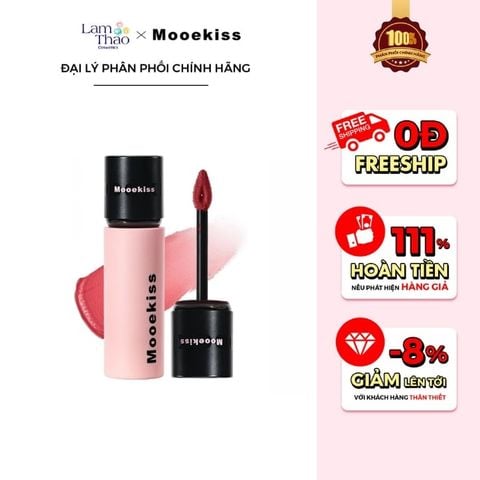  Son Bùn Lì Mịn Mooekiss Velvet Lip Mud 