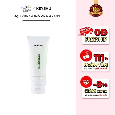  Sữa Rửa Mặt Cho Da Nhạy Cảm Keyshu Mildrelief Cleanser 