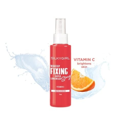  Xịt Khoá Makeup Siêu Lâu Trôi Silkygirl Makeup Fixing Spray-Super Longwear 