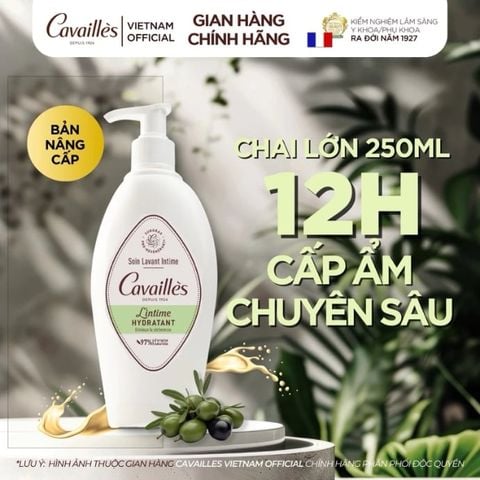 Dung Dịch Vệ Sinh Phụ Nữ Cấp Ẩm Chuyên Sâu Cavailles L'intime Hydratant 