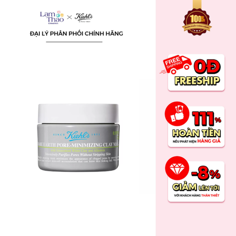  Mặt Nạ Đất Sét Trắng Giúp Làn Da Sạch Sâu KIEHL'S Rare Earth Pore - Minimizing Clay Mask 