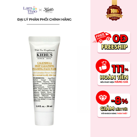  Sữa Rửa Mặt Hoa Cúc KIEHL'S Calendula Deep Cleansing Foaming Face Wash 