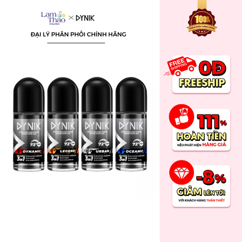  Lăn Khử Mùi Khô Thoáng Hương Nước Hoa Dynik 