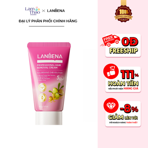  Kem Tẩy Lông Bơ Hạt Mỡ Chuyên Dụng Lanbena Professional Hair Removal Cream 