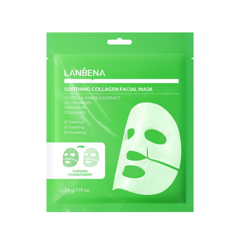  Mặt Nạ Thạch Hỗ Trợ Làm Dịu & Phục Hồi Da Lanbena Soothing Collagen Facial Mask 