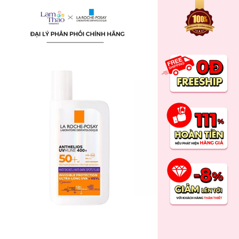  [KHÔNG ÁP DỤNG HTV] Sữa Chống Nắng Dưỡng Sáng Mờ Thâm La Roche-Posay Anthelios UVMune400 Anti-Dark Spots SPF50+ PA++++ 