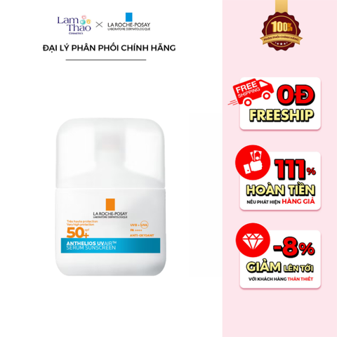  [KHÔNG ÁP DỤNG HTV] Serum Chống Nắng Siêu Mỏng Nhẹ La Roche-Posay Anthelios UVAir SPF50+ PA++++ 