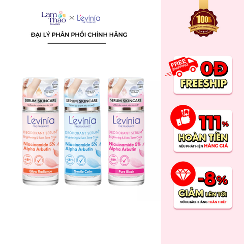  Lăn Khử Mùi Dưỡng Trắng Sáng Da L'evinia Fine Fragrance Deodorant Serum 