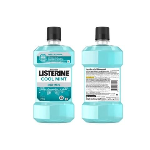  Nước Súc Miệng Không Cay Listerine Cool Mint Zero Alcohol 