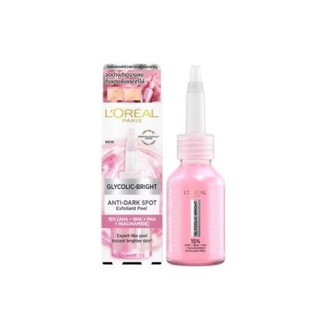  Tinh Chất L'Oreal Paris Glycolic Bright Anti Dark Spot Exfoliant Peel 15% 