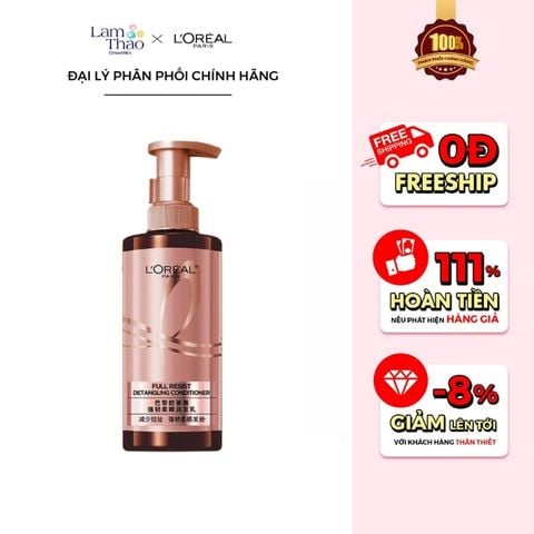  Dầu Xả Giảm Rụng Tóc Loreal Paris Full Resist Detangling Conditioner 