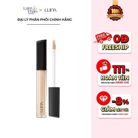  Kem Che Khuyết Điểm Luna Long Lasting Tip Concealer 