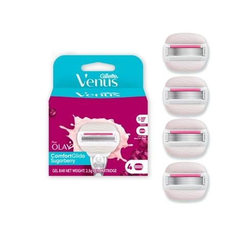  Hộp 4 Lưỡi Dao Cạo Venus Olay Moisture Bars For Smooth Glowing Skins 