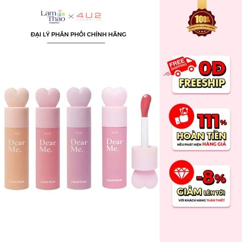 Má Hồng Dạng Lỏng 4U2 Dear Me Liquid Blush 