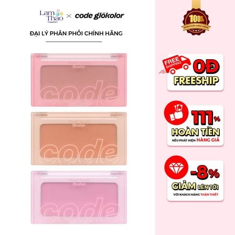  Phấn Má Hồng Code Glokolor Mood Touch Blusher 