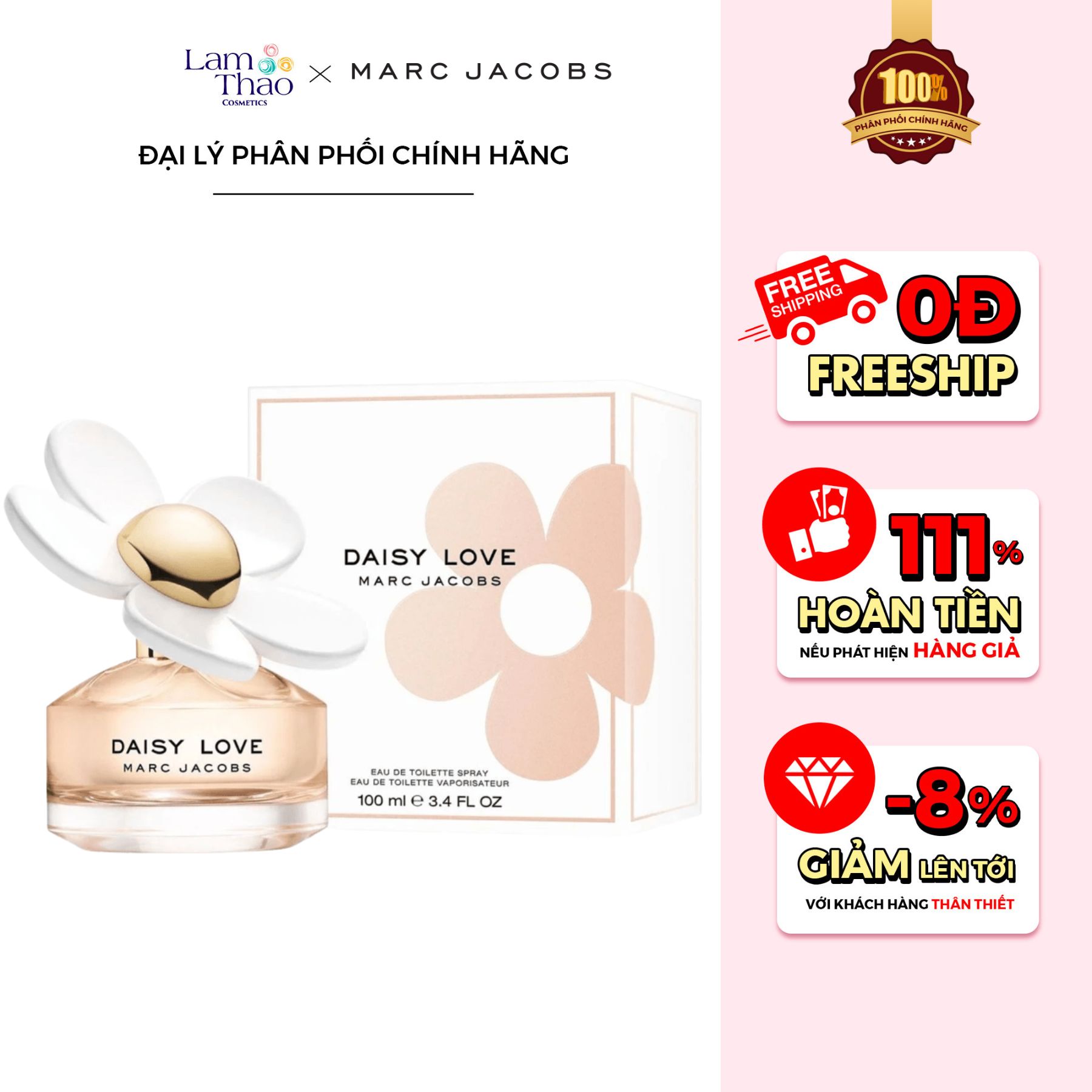 Nước Hoa Daisy Marc Jacobs Daisy Love 100 Ml Nước Hoa Nữ Marc