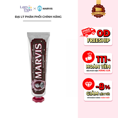  Kem Đánh Răng Marvis Black Forest 