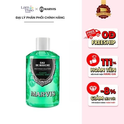  Nước Súc Miệng Marvis Collutorio Strong Mint 