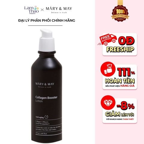  Sữa Dưỡng Ẩm Trẻ Hóa Da Mary & May Collagen Booster 