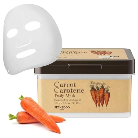  Mặt Nạ Cà Rốt Cấp Ẩm Và Làm Dịu Da Hằng Ngày Skinfood Carrot Carotene Daily Mask 