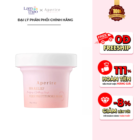  Mặt Nạ Đất Sét Thải Độc & Sáng Da Aperire Spa Relief Very Pretty Pore Mask ( Mẫu Mới ) 