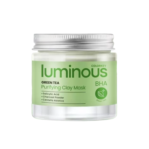  [CH GÒ VẤP 12.6 - 14.6: MUA HĐ COLORKEY 279K TẶNG NTT COLORKEY 100ML] Mặt Nạ Đất Sét Trà Xanh Colorkey Luminous Green Tea Purifying Clay Mask 