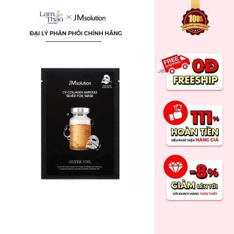  Mặt Nạ Bạc Ba Lớp Giúp Da Săn Chắc Và Đàn Hồi JM Solution C9 Collagen 