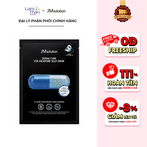  Mặt Nạ Cấp Ẩm & Dưỡng Da JM Solution Derma Care Vita Moisture Jelly Mask 