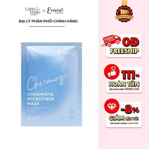  Mặt Nạ Mãng Cầu Làm Dịu Da  Emmie Cherimoya Microfiber Mask 