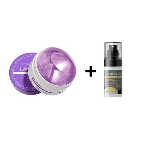  Mặt Nạ Mắt Hỗ Trợ Trẻ Hóa, Giảm Nhăn Lanbena Rejuvenating Retinol Hydra Gel Eye Patches 