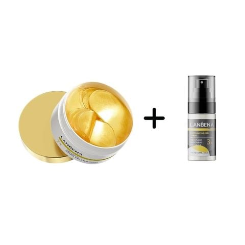  Mặt Nạ Mắt Tinh Chất Ngọc Trai Đen Collagen Lanbena 24k Gold Hydra Gel Eye Patches 