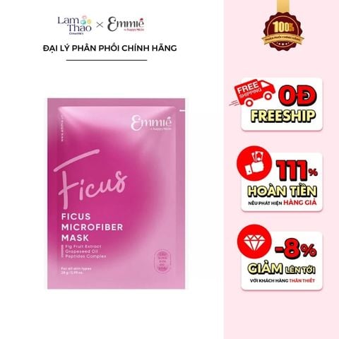  Mặt Nạ Sung Giúp Mờ Nếp Nhăn Emmie Ficus Microfiber Mask 