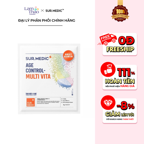  Mặt Nạ Truyền Năng Lượng Và Trẻ Hoá Da Sur.Medic+ Age Control - Multi Vita Sheet Mask 