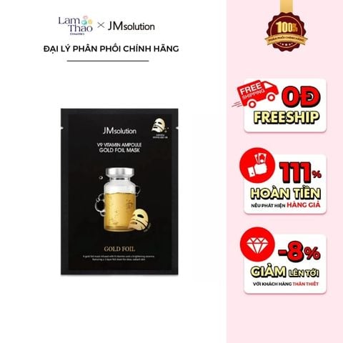  Mặt Nạ Vàng Ba Lớp Bổ Sung Vitamin Và Sáng Da JM Solution V9 Vitamin 