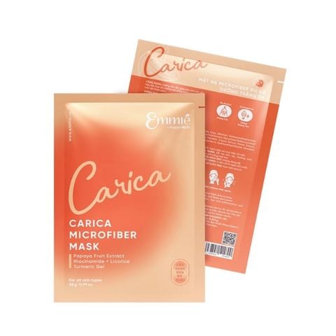 Mặt Nạ Đu Đủ Dưỡng Trắng Mờ Thâm Emmie Carica Microfiber Mask 