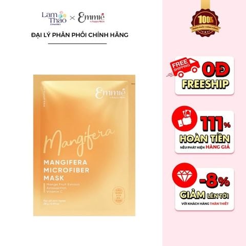  Mặt Nạ Xoài Dưỡng Sáng Emmie Mangifera Microfiber Mask 
