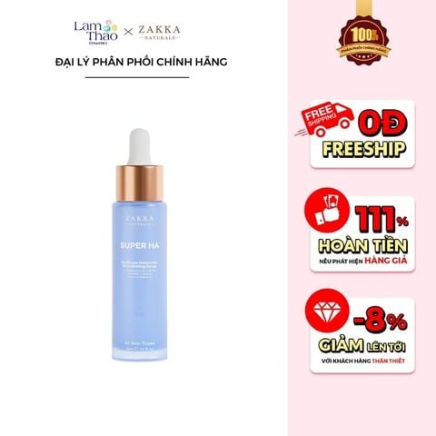  Tinh Chất Cấp Ẩm Đa Tầng Zakka Naturals Super HA Multilayer Hyaluronic B5 Hydrating Serum 