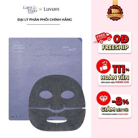  [DEAL 12/7 - 15/7 GIÁ SỐC]  Mặt Nạ Bùn Kiềm Dầu, Giảm Mụn Luvum Pore Reset Mud Mask 